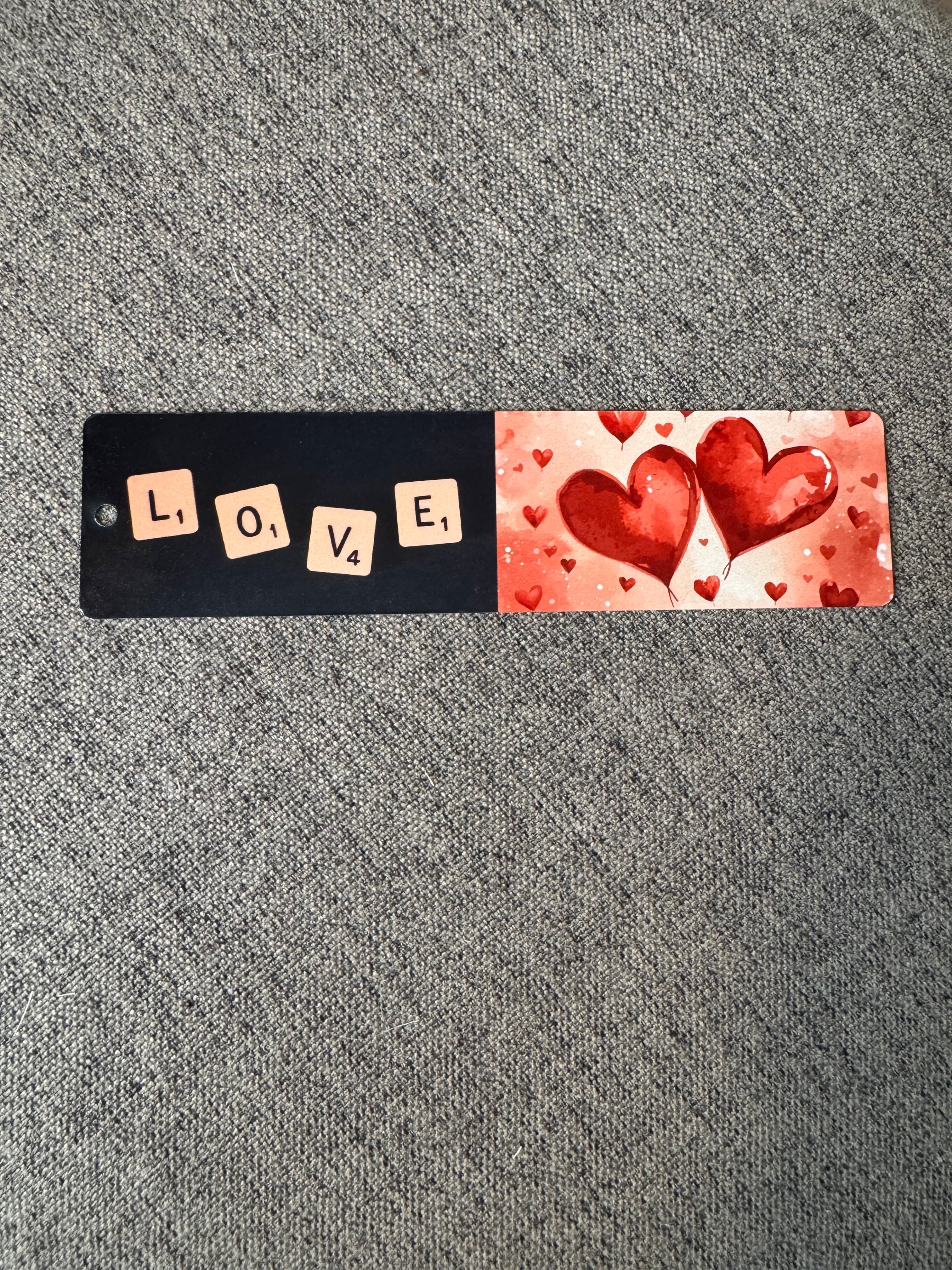 Love Scrabble-tile Bookmark