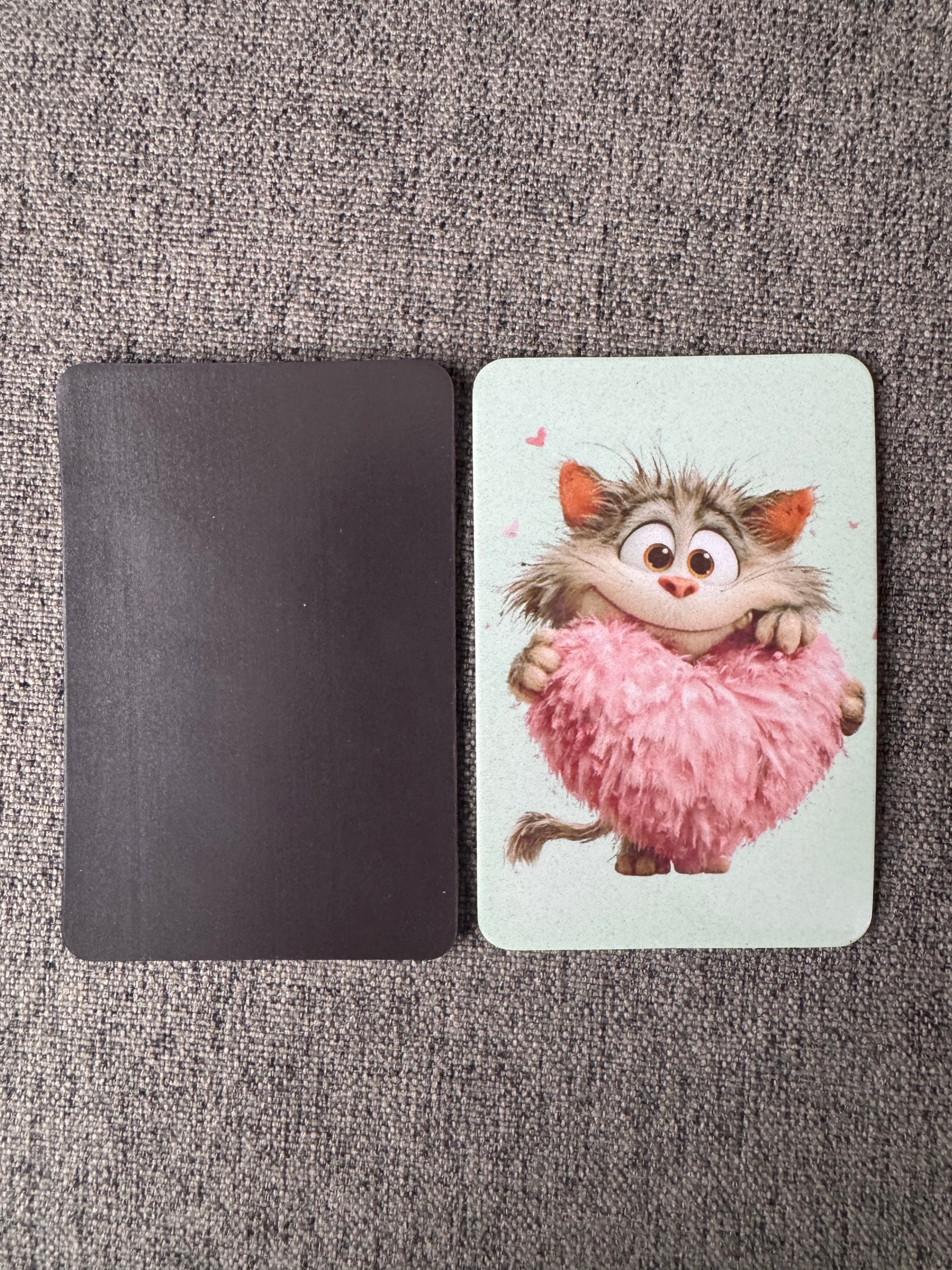 Cute Cat Fridge Magnet: Kawaii Illustrated Animal Art, Pastel Design