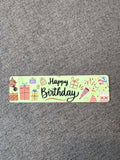 Green Happy Birthday Bookmark