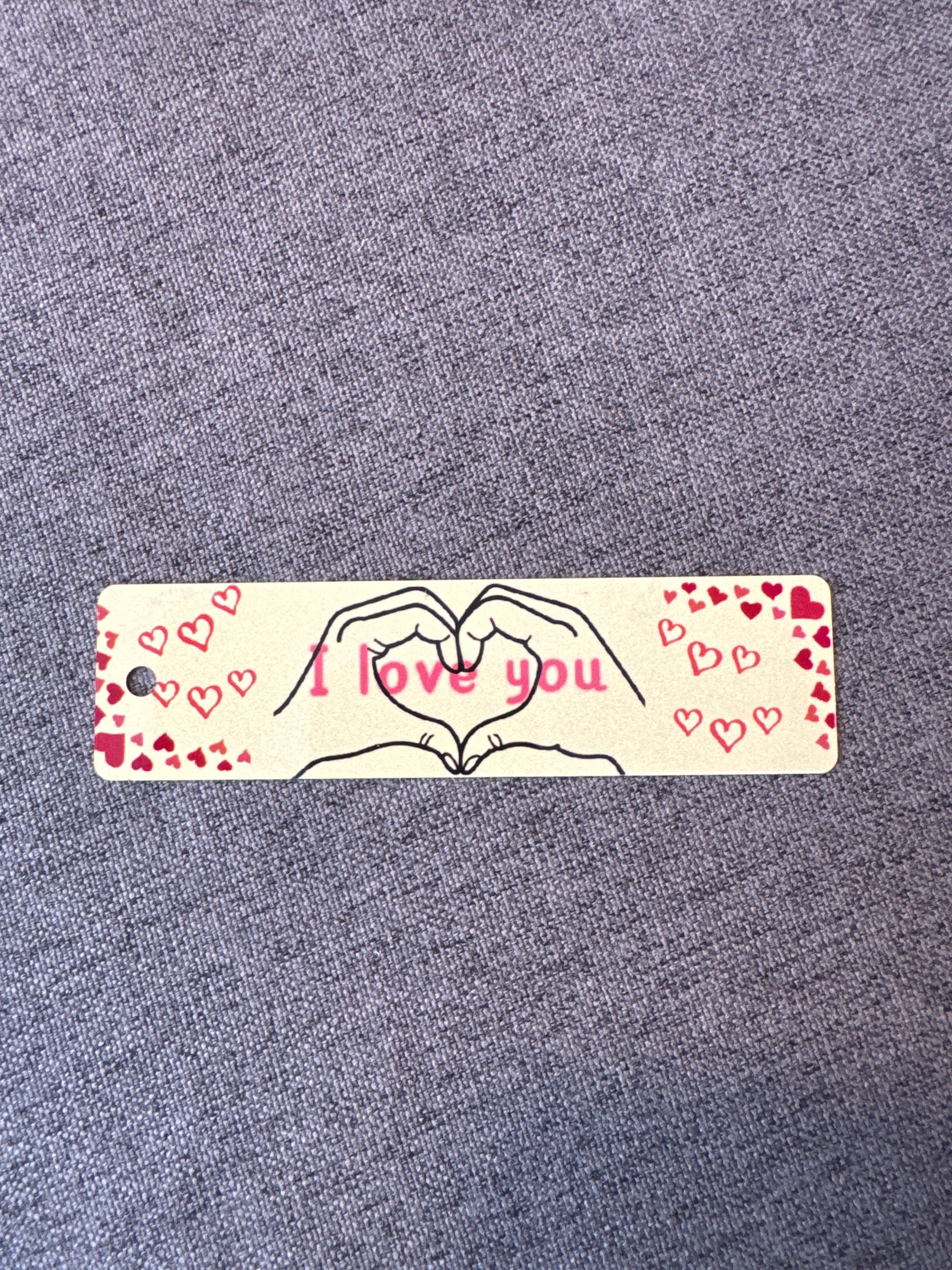 I Love You Bookmark