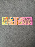 Kids Numbers & Alphabet Bookmark