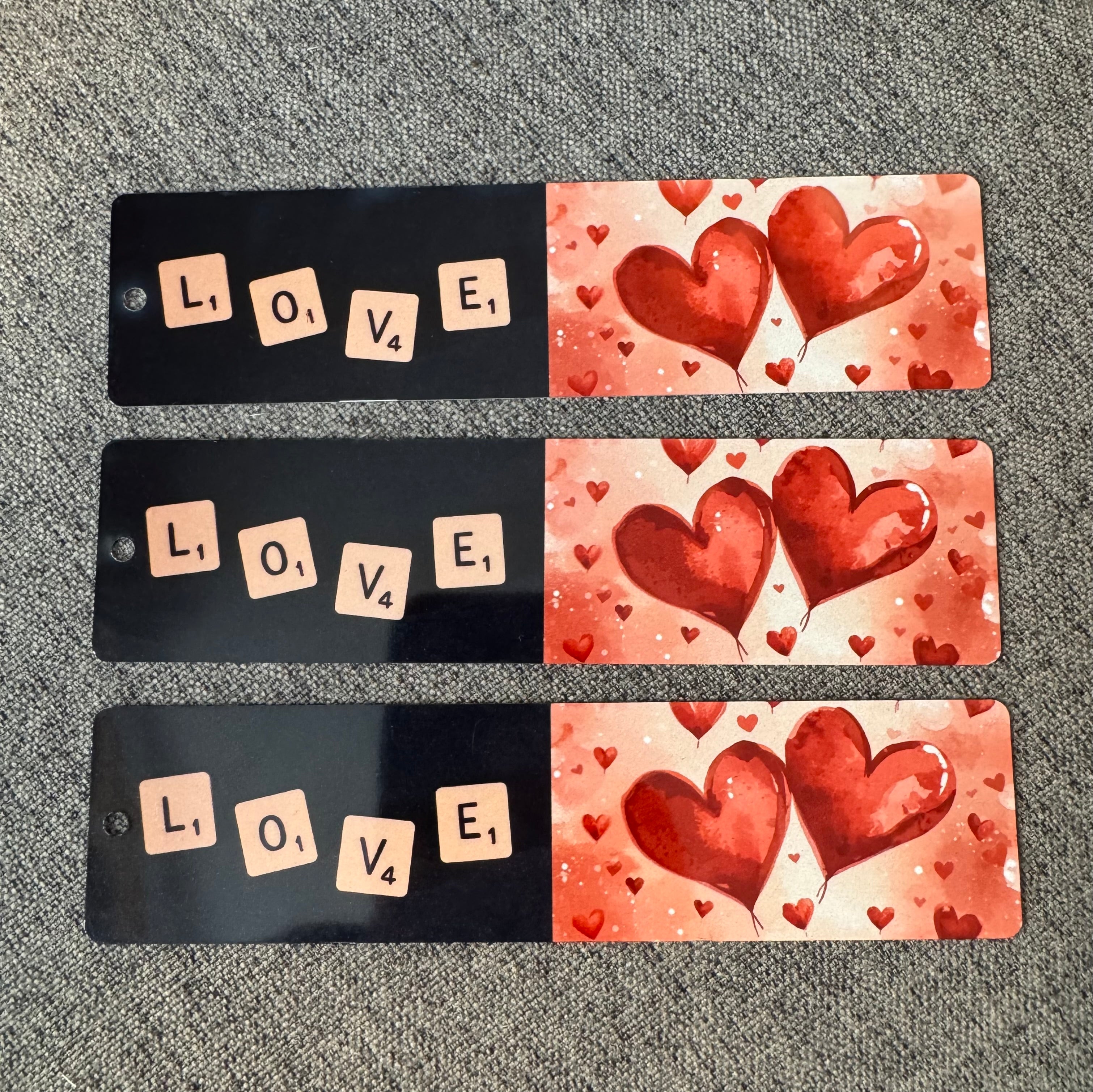 Love Scrabble-tile Bookmark