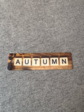 Autumn Scrabble-tile Bookmark