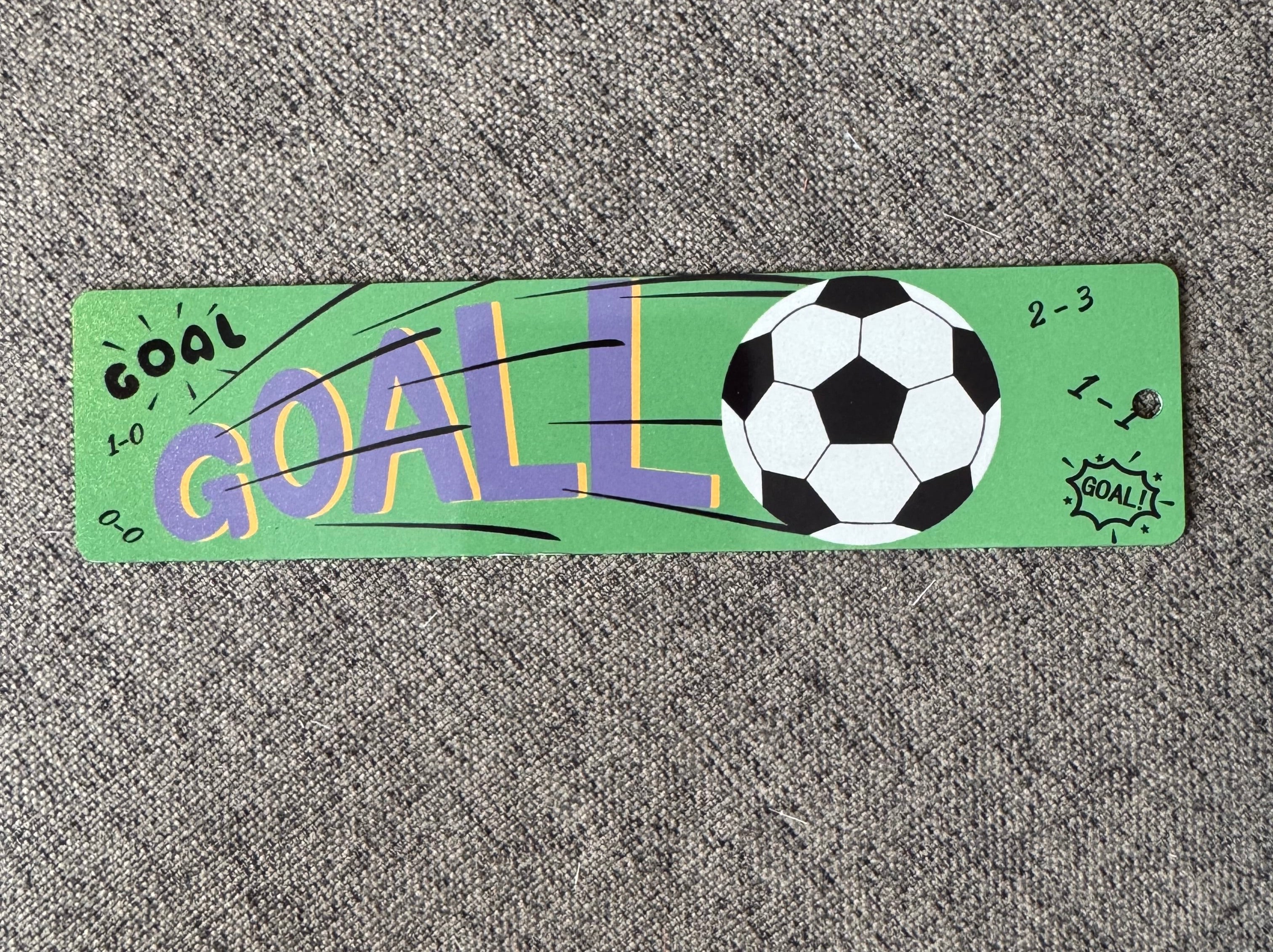 Football Goal Bookmark