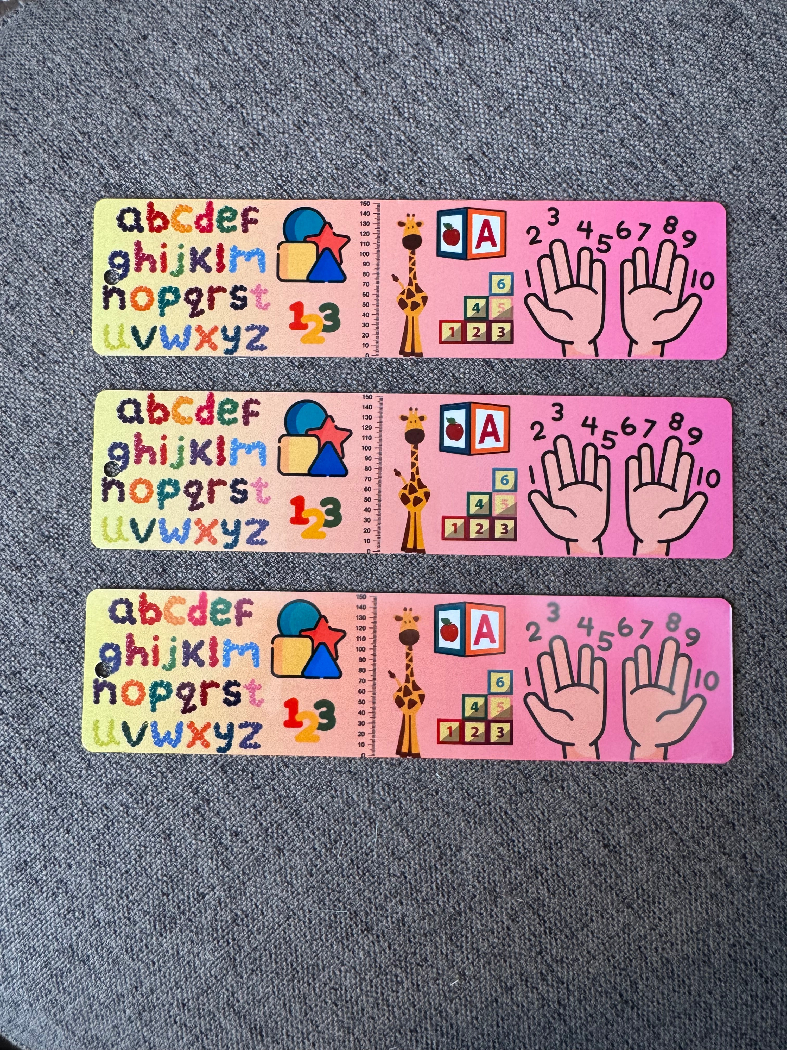 Kids Numbers & Alphabet Bookmark