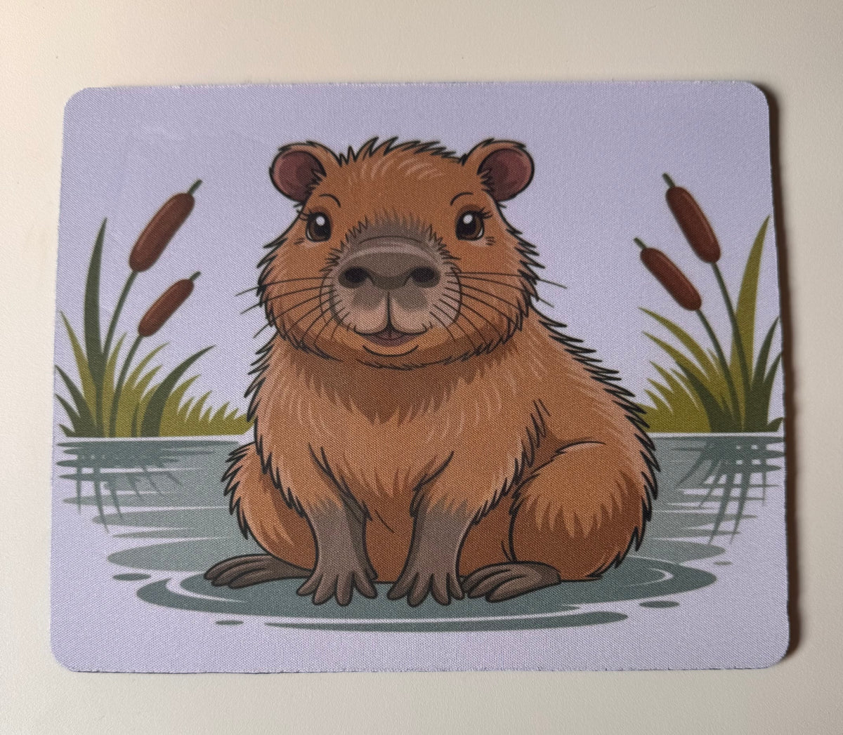 Capybara Mouse Mat, Cute Capybara Mouse Pad, Animal Lover Gift, Funny Desk Accessory, Capybara Gift