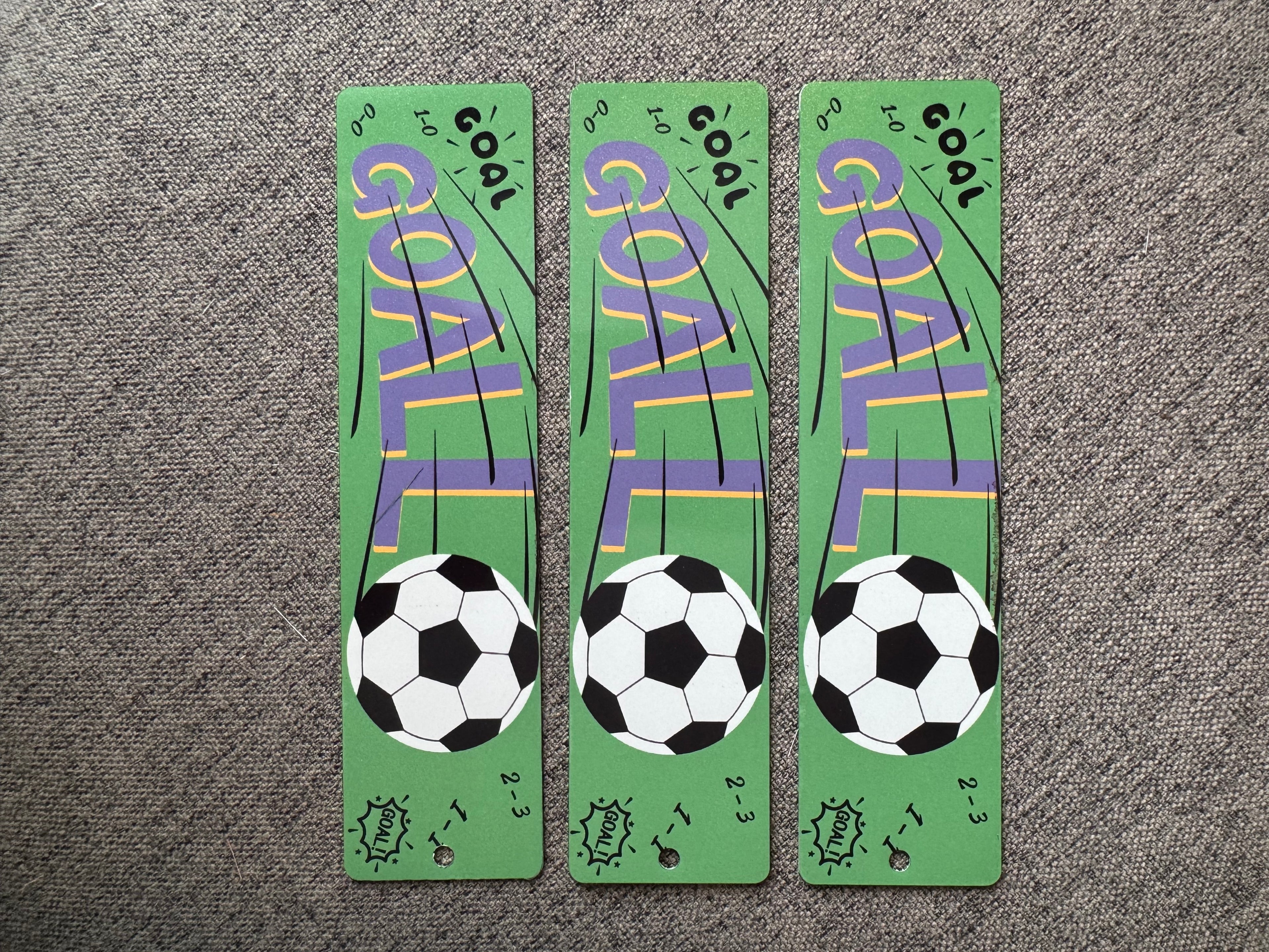 Football Goal Bookmark