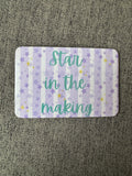 Star in the Making Magnet | Cute Motivational Gift | Purple Star Pattern Fridge Magnet | Positive Affirmation | Gift for Kids and Students