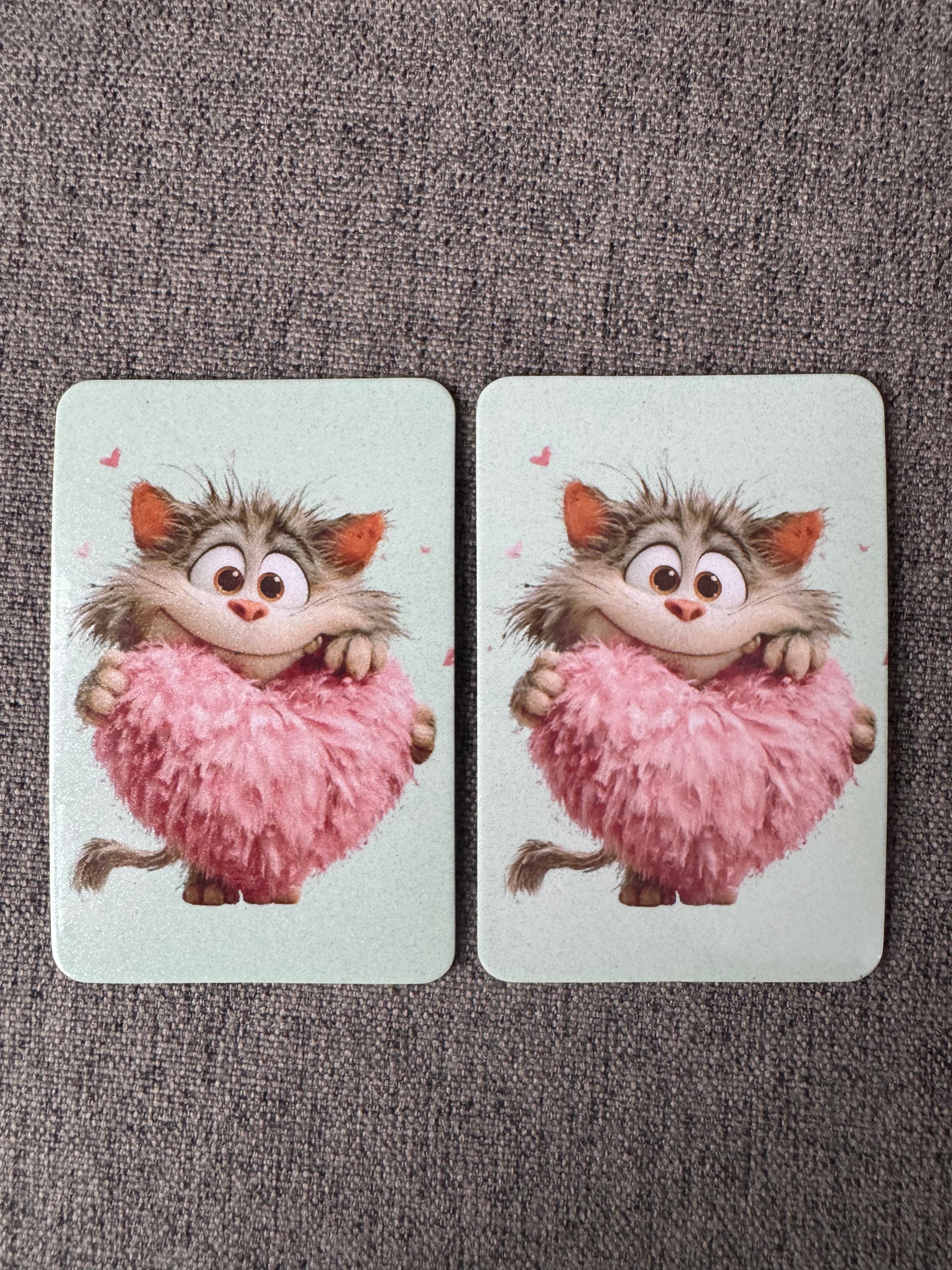 Cute Cat Fridge Magnet: Kawaii Illustrated Animal Art, Pastel Design