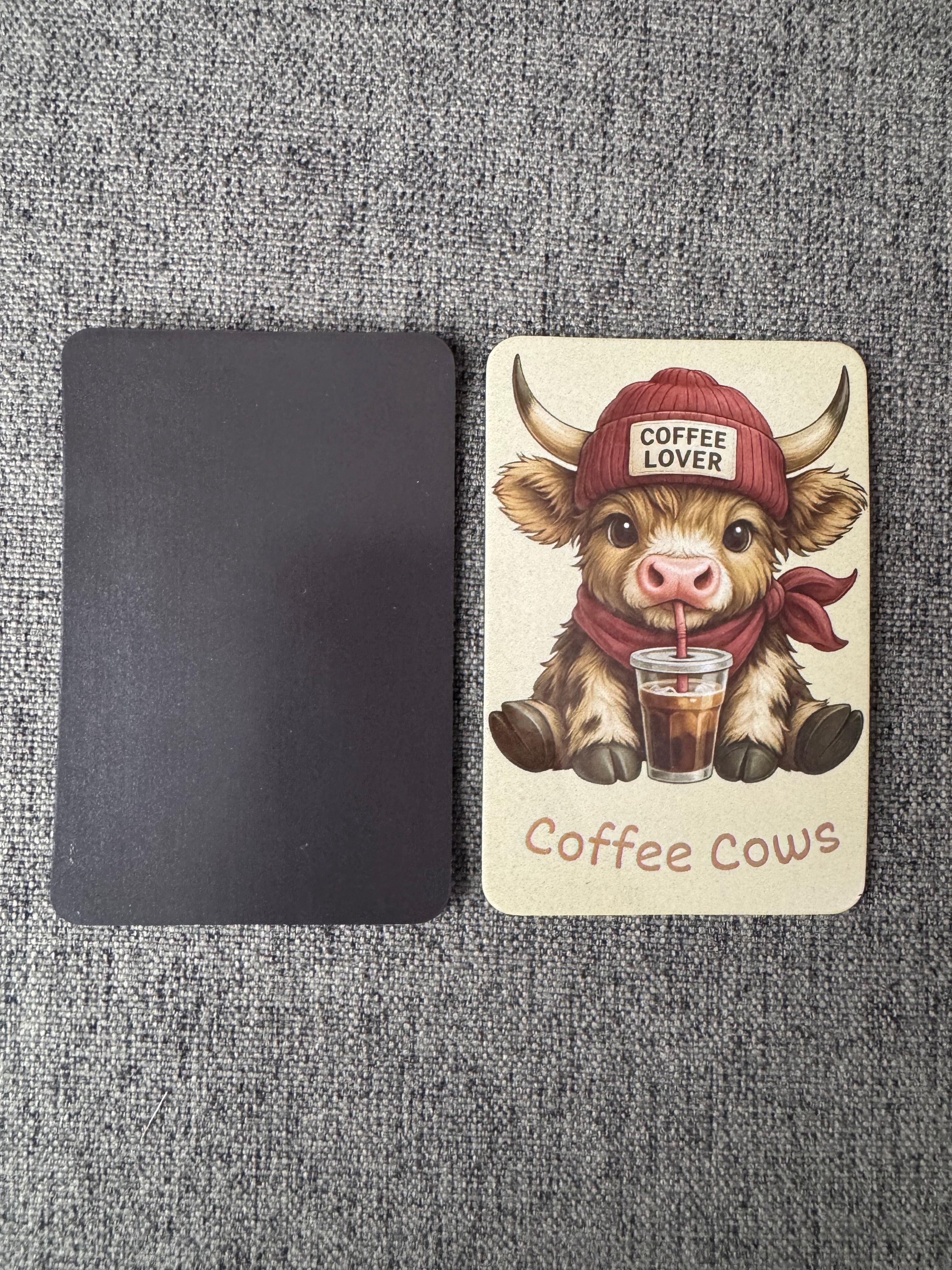 Highland Cow Coffee lover fridge magnet