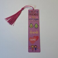 Best Friend Bookmark | Friendship Gift for Her | Cute Avocado Bookmark | Bestie Gift | Book Lover Gift | Friendship Keepsake