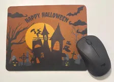 Haunted House Halloween Mouse Mat, Haunted House Mouse Pad, Spooky Desk Decor, Gothic Halloween Gift, Autumn Office Accessory