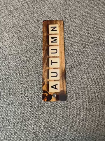 Autumn Scrabble-tile Bookmark